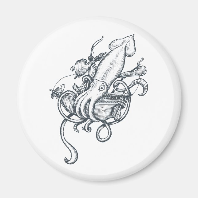 Aimant calmar (Devant)