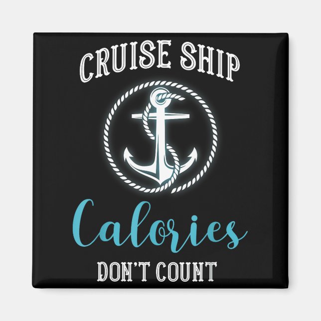 Aimant Calories du bateau de croisière ne comptent pas, A (Devant)