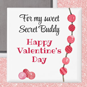 Aimant Camarade secret, Joyeuse Saint-Valentin 2 pouces