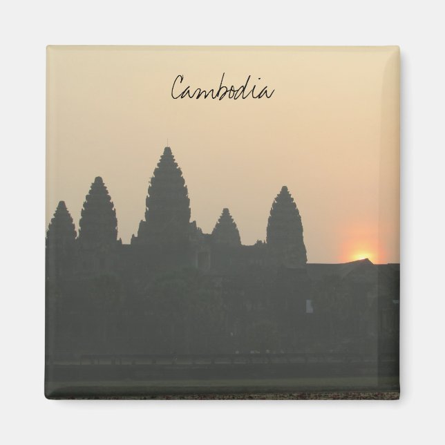 Aimant cambodge de sunrise angkor (Devant)