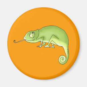 Aimant Caméléon vert