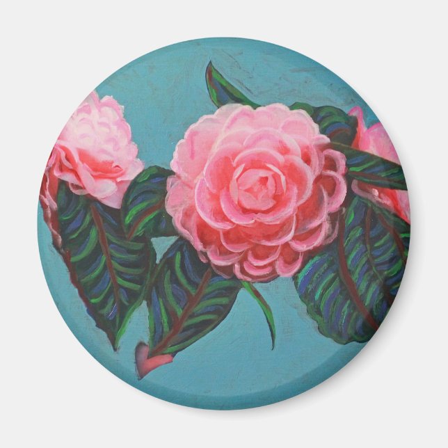 Aimant Camellia Japonica Sky (Devant)