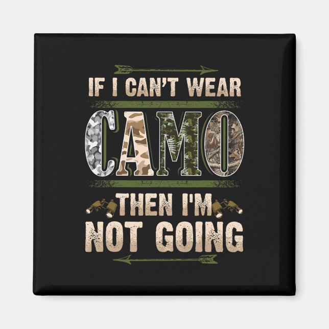 Aimant Caméra de chasse drôle Camo Chasseurs Buck Cerf Co (Devant)