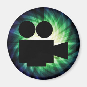 Aimant Caméra de cinéma cool; film vidéo