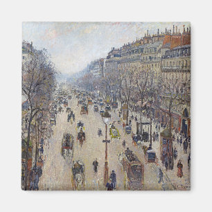 Aimant Camille Pissarro - Boulevard Montmartre, morning