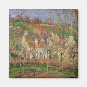 Aimant Camille Pissarro   Les toits rouges, ou l'angle d'