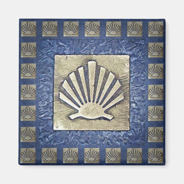 Aimant Camino de Santiago Le chemin de saint Jacques 0031 (Devant)