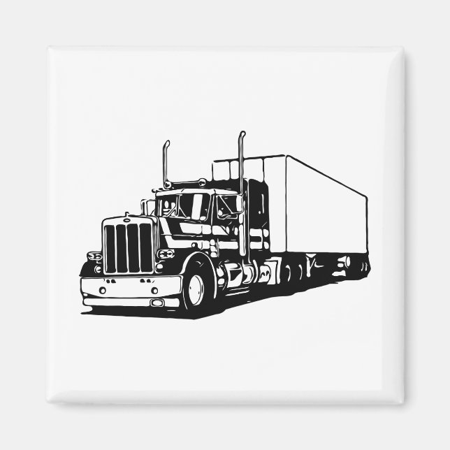 Aimant Camion et fourgonnette sèche (Devant)