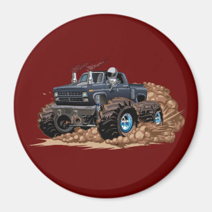 Aimant Camion monstre de dessin animé