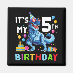 Aimant Camion Monstre Enfant 5 Ans 5e Anniversaire Garço