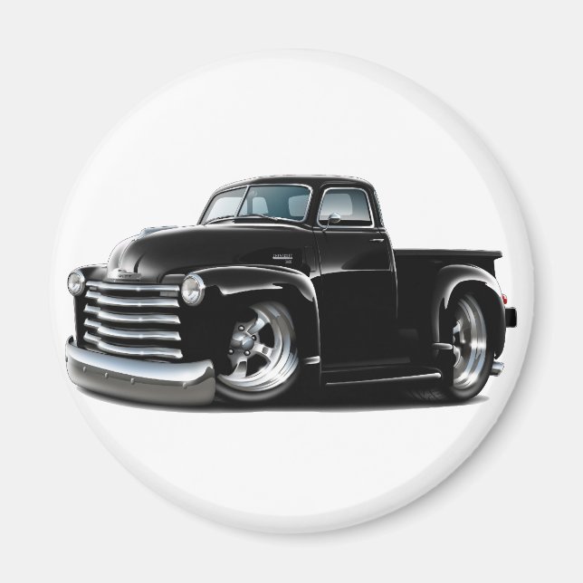 Aimant Camion noir Chevy 1950-52 (Devant)