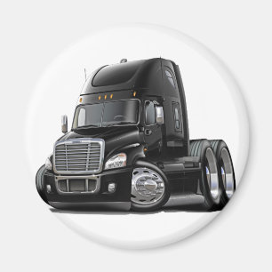 Aimant Camion noir de Freightliner Cascadia