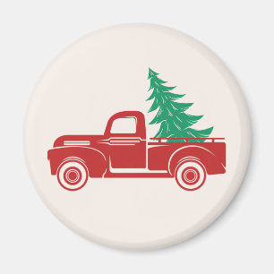 Aimant Camion pick-up vintage de vacances