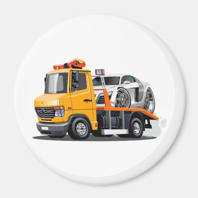Aimant Camion remorque de dessin (Devant)