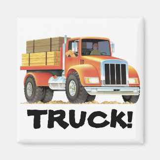 Aimant Camion rouge