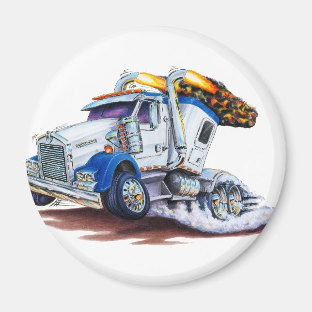 Aimant Camion semi-remorque avec sleepercab (Devant)