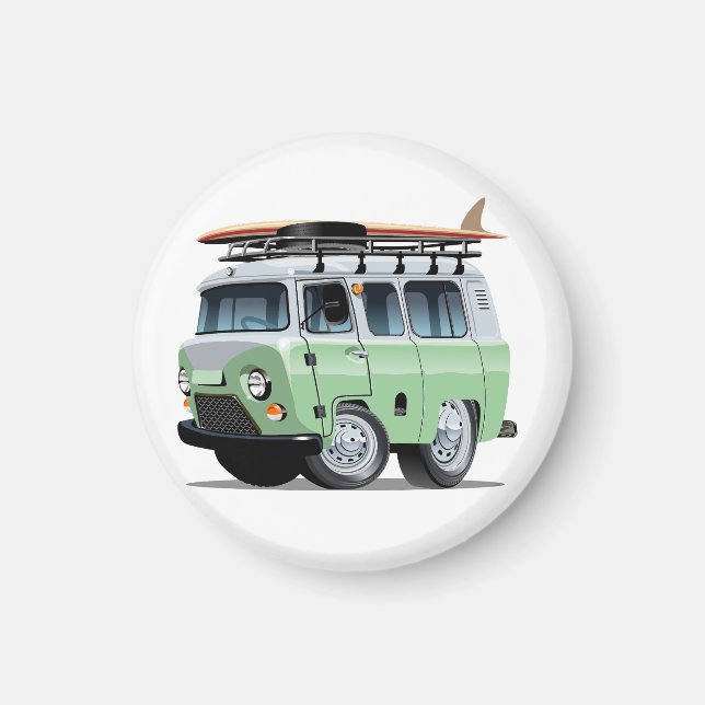 Aimant Camionnette de dessin animé (Devant)