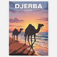 Camions sur l'île de Djerba Tunisie Carte postale 