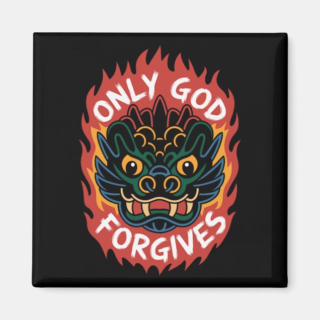 Aimant Camiseta Sólo Dios Perdona1 (Devant)