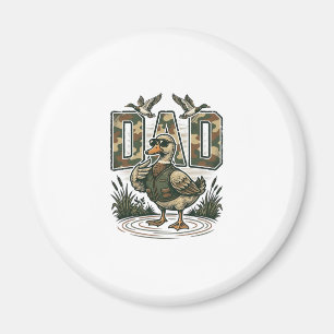 Aimant Camo Canard Papa Design T-Shirt Gravure Vintage_1