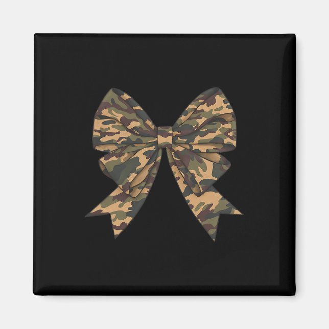Aimant Camo Coquette Bow Chasse au canard Filles Enfants  (Devant)
