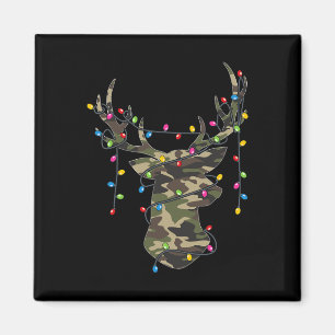 Aimant Camo de Noël de vacances Chasse Renne Cerf Xmas 
