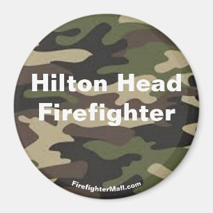 Aimant camo de pompier Hilton Head