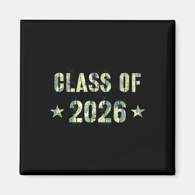 Aimant Camo Diplômé Futur Cl De 2026 9e Année (Devant)