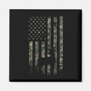 Aimant Camo Us Drapeau Cerf Elk Buck Camouflage Chasse Ch