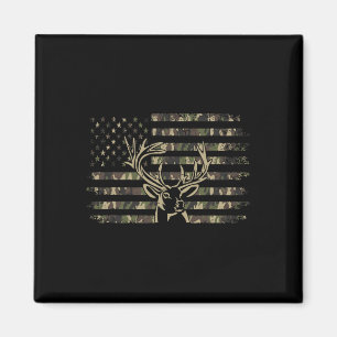 Aimant Camo Usa Drapeau Cerf Elk Buck Camoflage Chasse Ch