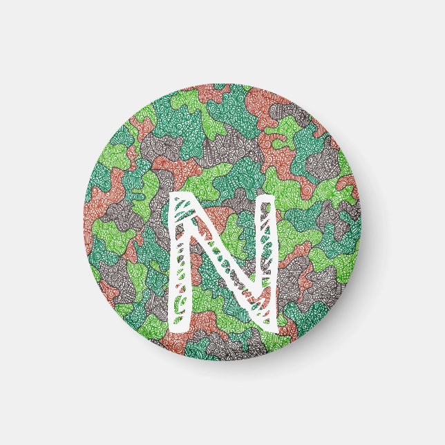 Aimant Camoflauge Personnalisé (Devant)