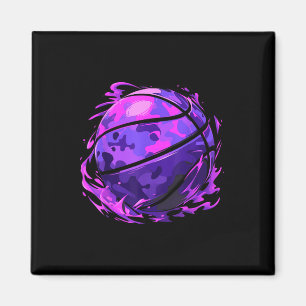 Aimant Camouflage De Basket Violet Pour Hommes Femmes Enf