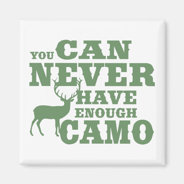 Aimant Camouflage de l'Humour de chasse aux cerfs (Devant)