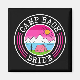 Aimant Camp Bach Demoiselle d'Honneur Rétro Camping Enter