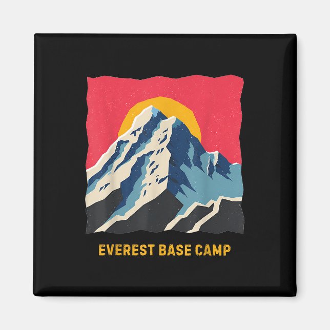Aimant Camp de base de l'Everest Himalaya Randonnée en mo (Devant)