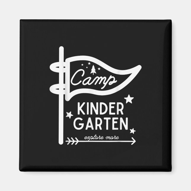 Aimant Camp maternelle Enseignant Funny Camper Camps Camp (Devant)