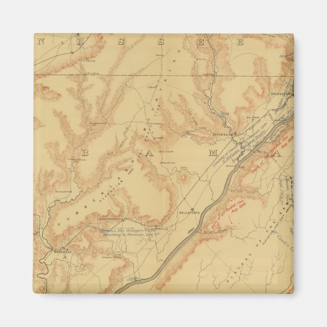 Aimant Campagne Chattanooga (Devant)