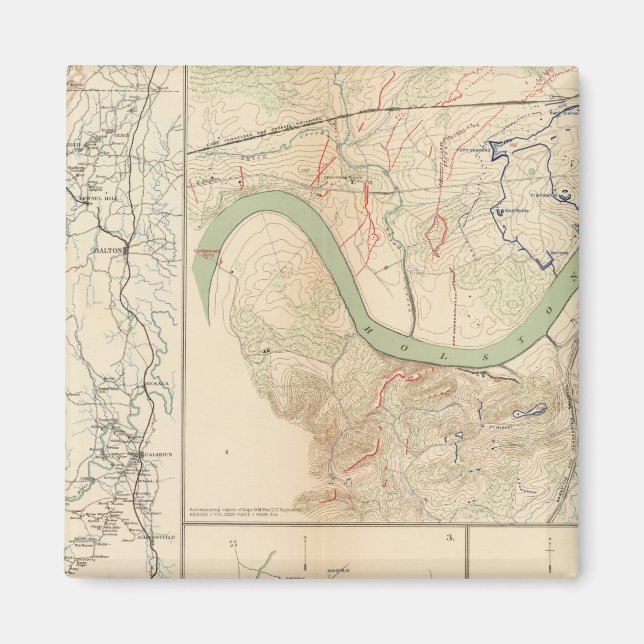 Aimant Campagne Chickamauga, Knoxville (Devant)