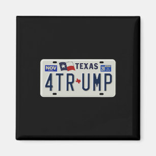 Aimant Campagne de plaque d'immatriculation vintage Texan