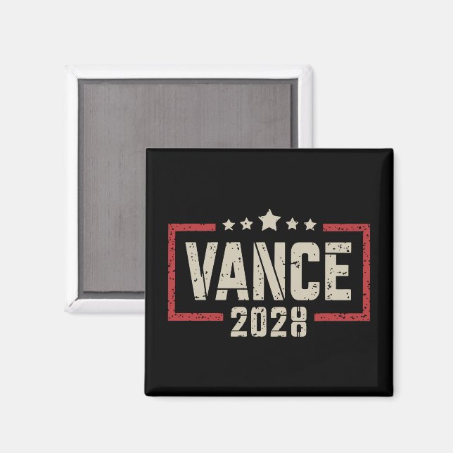 Aimant Campagne d'élection présidentielle de Vance 2028 D (Recto/Verso)