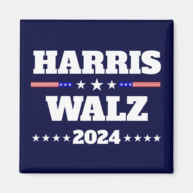 Aimant Campagne présidentielle de Kamala Harris Tim Walz  (Devant)