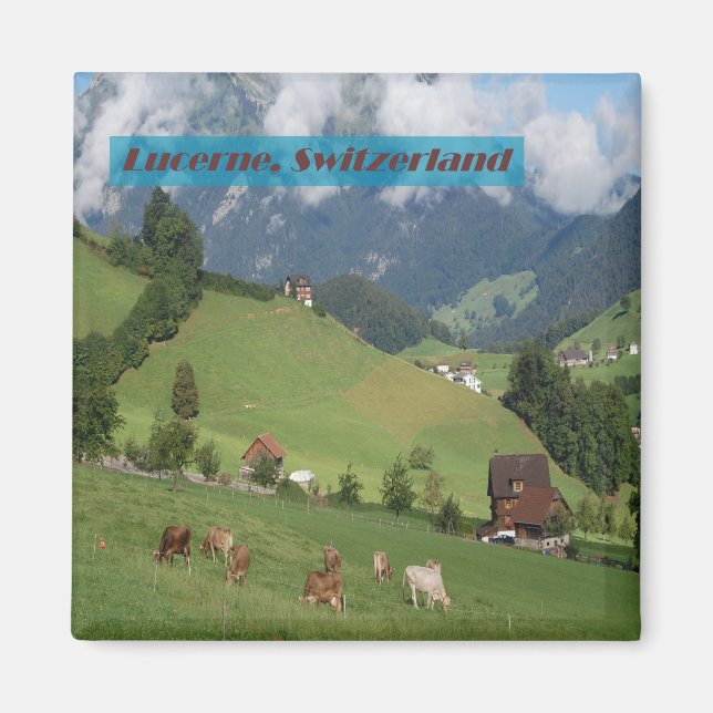 Aimant Campagne Suisse (Devant)