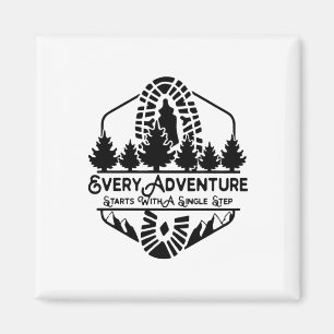 Aimant Camper Chaque Jour Aventure Commencez Par Une Étap