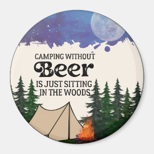 Aimant Camping amusant