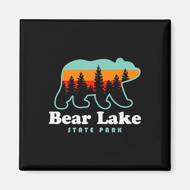 Aimant Camping Bear Lake State Park Utah Randonnée  (Devant)