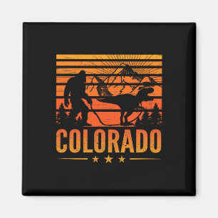 Aimant Camping Bigfoot Colorado Montagne Dinosaure Bigfoo