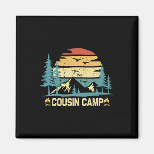 Aimant Camping d'été entre cousins et amis pour des vacan