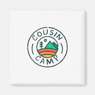 Aimant Camping familial entre cousins et amis d'été Voyag