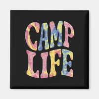 Camping Filles d'été Camp Life Tie-Die Rétro