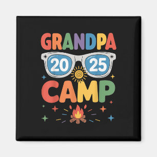 Aimant Camping Grand-père 2025 Vacances familiales Campin